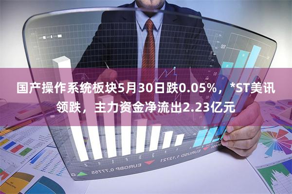 国产操作系统板块5月30日跌0.05%，*ST美讯领跌，主力资金净流出2.23亿元