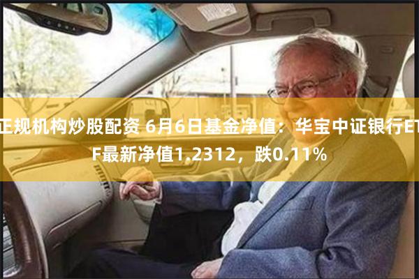 正规机构炒股配资 6月6日基金净值：华宝中证银行ETF最新净值1.2312，跌0.11%