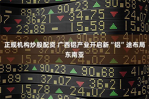 正规机构炒股配资 广西铝产业开启新“铝”途布局东南亚