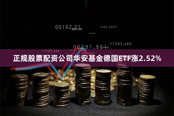 正规股票配资公司华安基金德国ETF涨2.52%